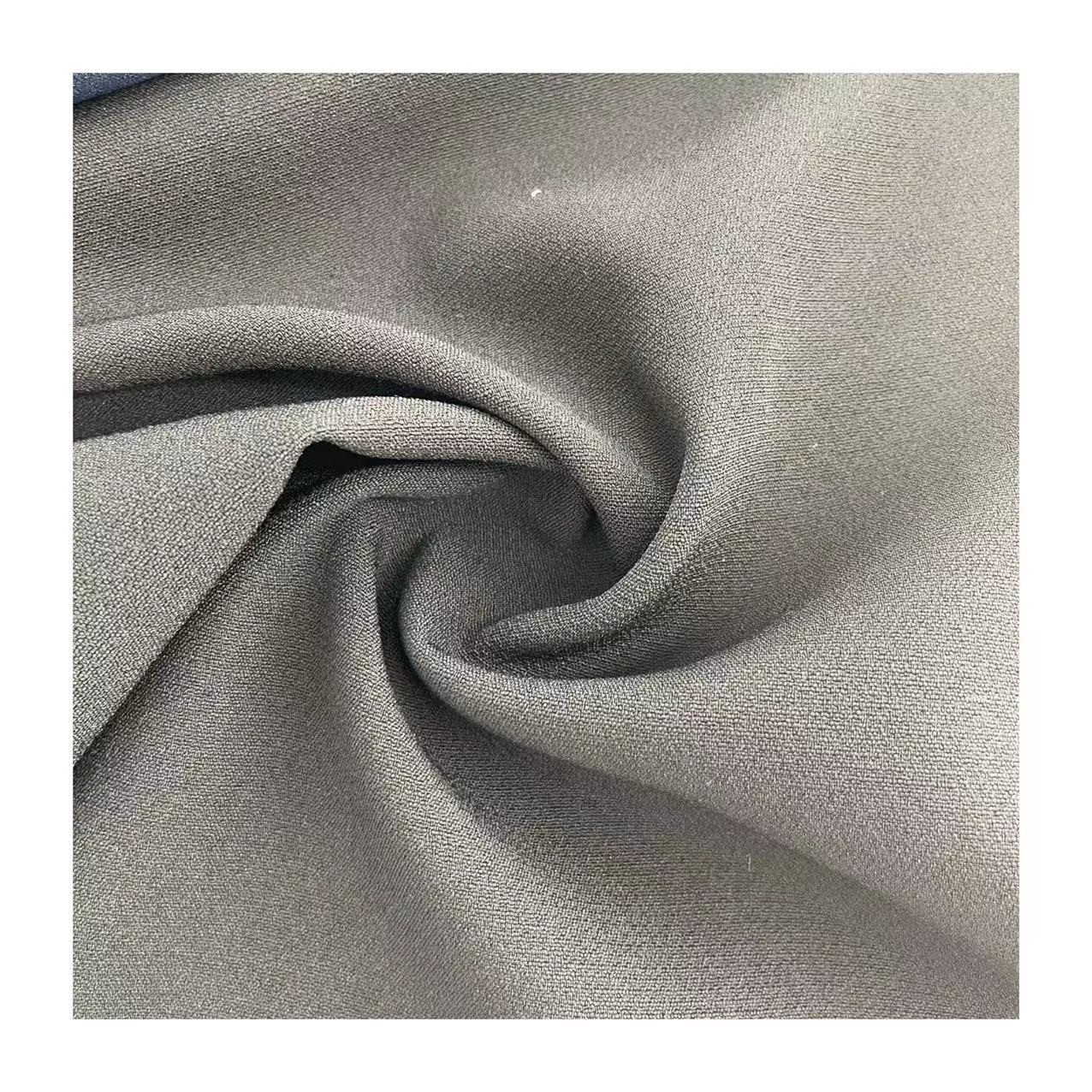 Polyester Spandex Heavy-linen like Crepe Fabric for Trousers and Skirt