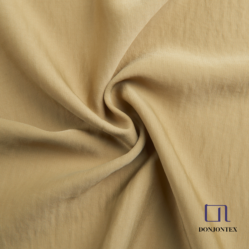 Polyester Velvety Soft wave-like Satin fabric for Dress 