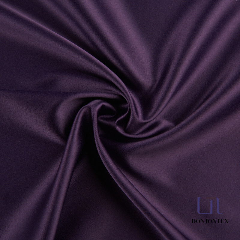 Semi-Dull Polyester stretch Satin Fabric for Sleepwear and fashion dress