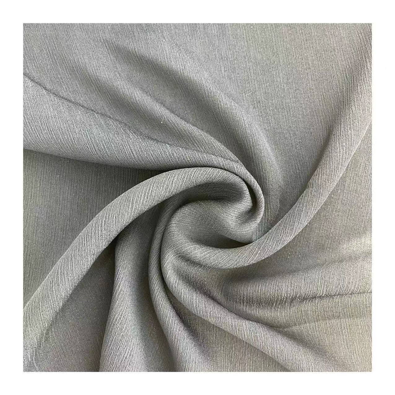 Linen-like Polyester Tree bark Crepe Fabric for Dress and Abaya