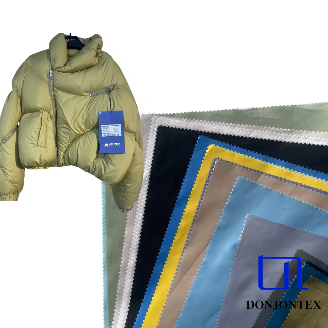 High Quality Anti-tear Down-proof Anti-wrinkle Coating 15D Pongee  Fabric For Down-proof Jacket				