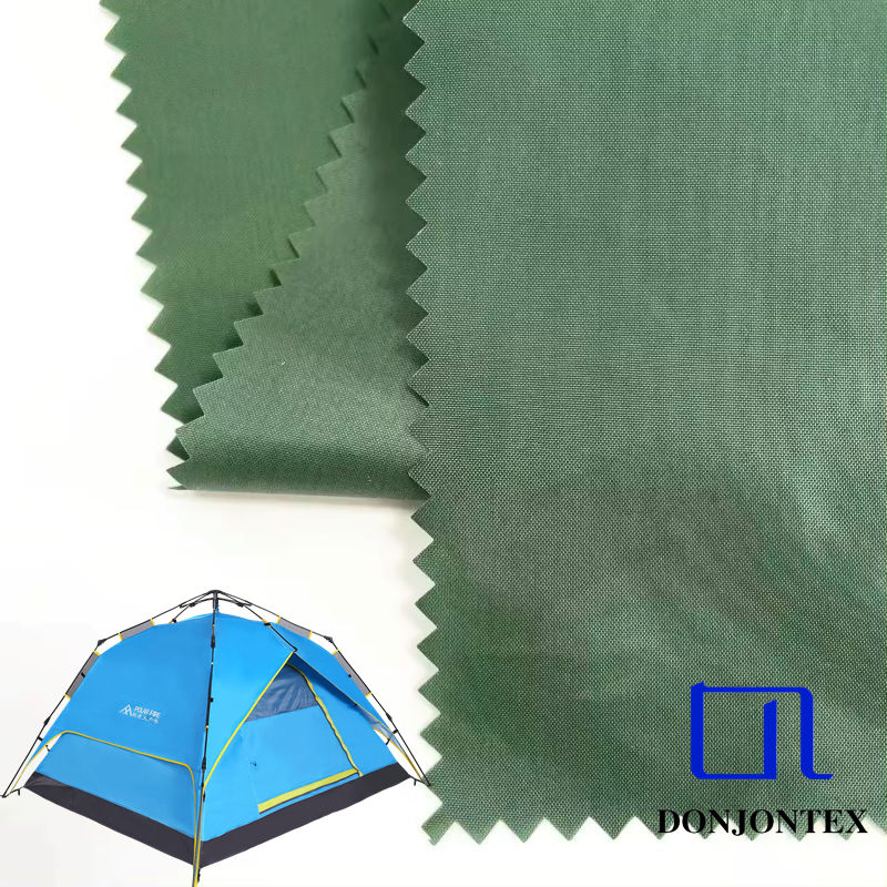 100% Nylon PU Coated Waterproof 70dx70d 250T Taffeta Fabric for Outdoor Tents	