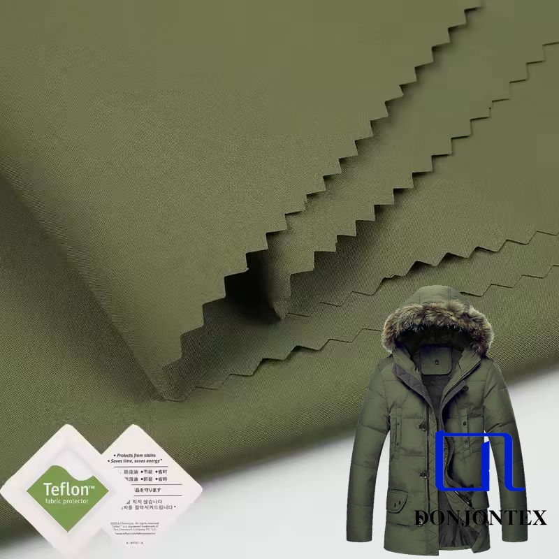 High quality waterproof 320T Polyester pongee fabric with cotton feel for garments	