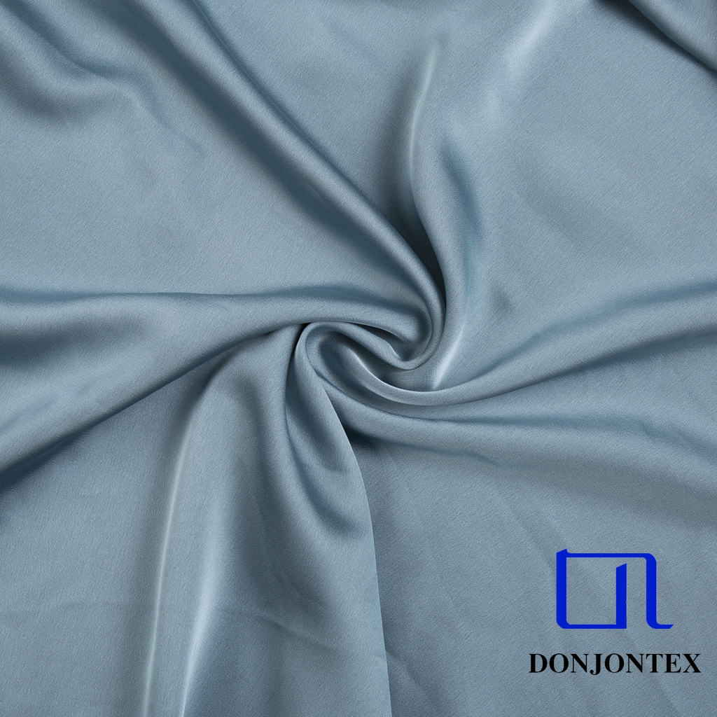 Luxury Feel 97% Polyester 3%Spandex Plain Dyed Elastic Satin Fabric for Dress/Pajamas/Abaya/Blouse