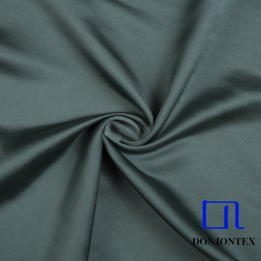 High Quality 100% Polyester Plain Dyed Satin Fabric for Casual Dress