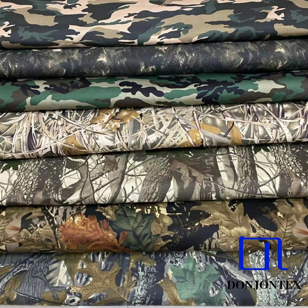 Hot Sale Camouflage Uniform Fabric Washed Woven Fabrics For Uniform Pants Jacket Clothing