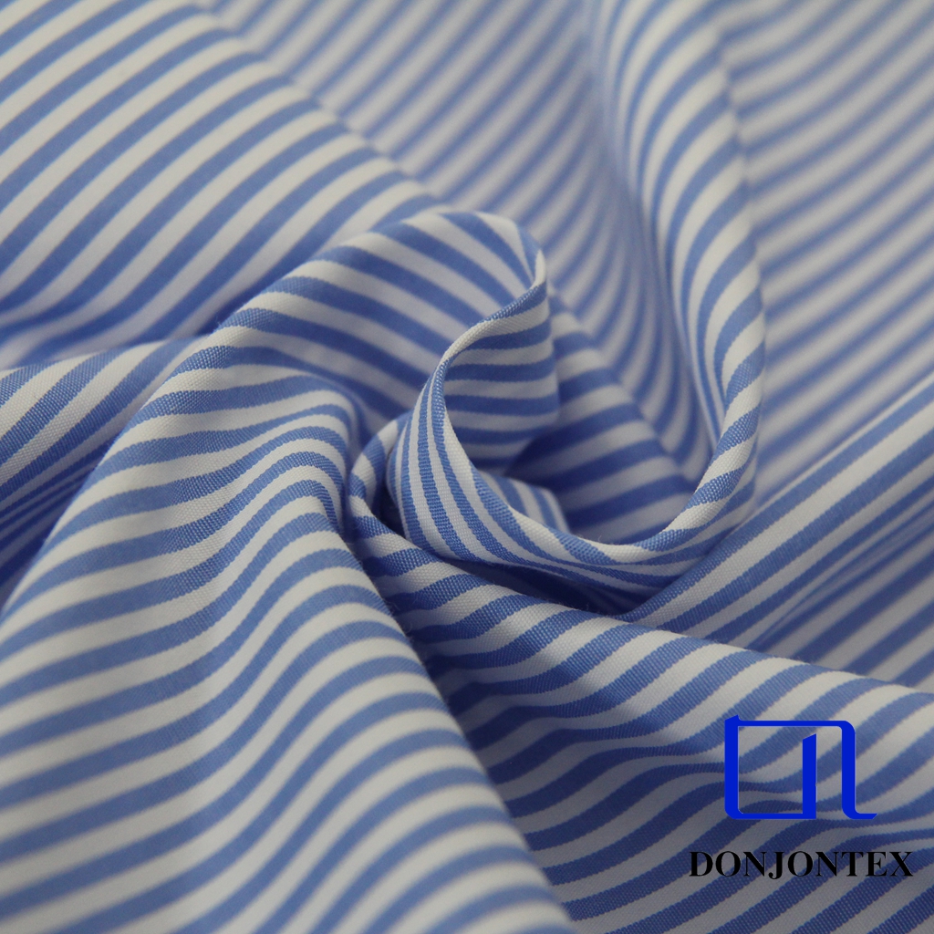 Hot Sale Polyester Cotton TC Stripe Fabric For Women Dress