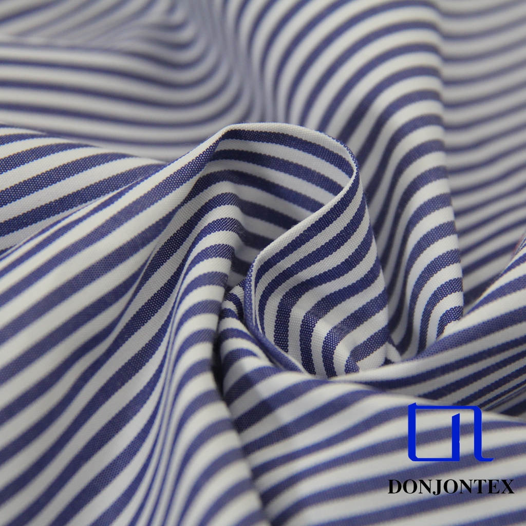 2025 New Design Polyester Cotton TC Stripe Fabric For Women Dress