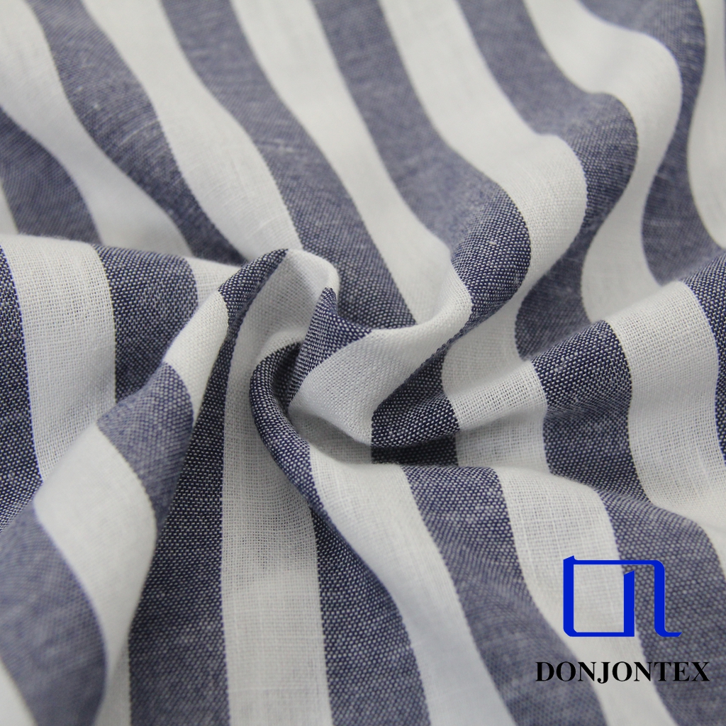 High Quality 100% Polyester Cation Stripes Fabric for Loungewear