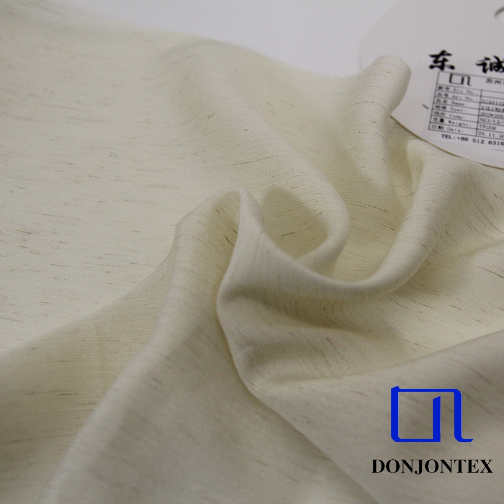 Hot Sale Nylon Rayon Linen Nature Breathable Eco-friendly Fabric for Summer Casual Dress