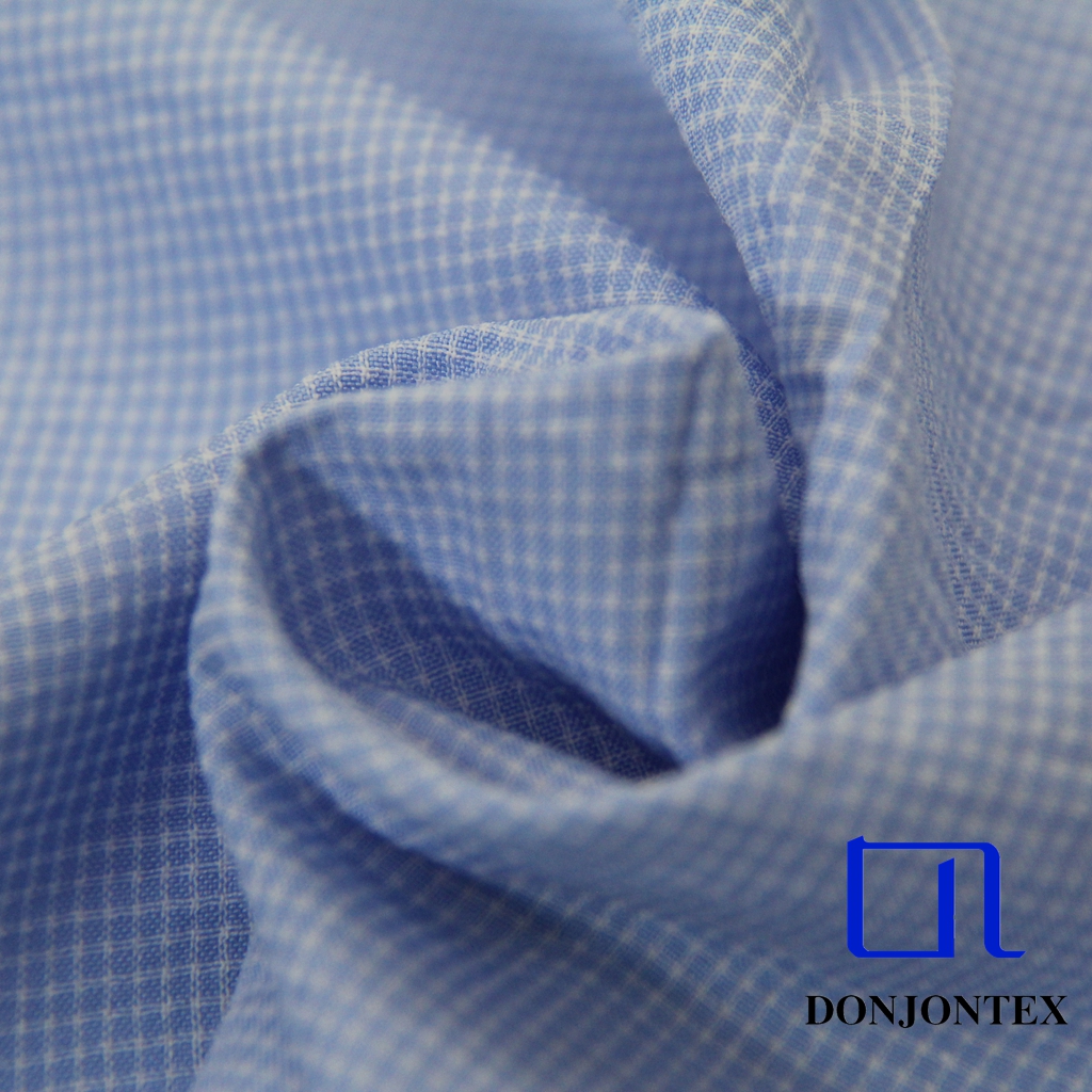 Hot Sale Yarn Dyed Polyester Cotton Check Fabric for Casual Dress