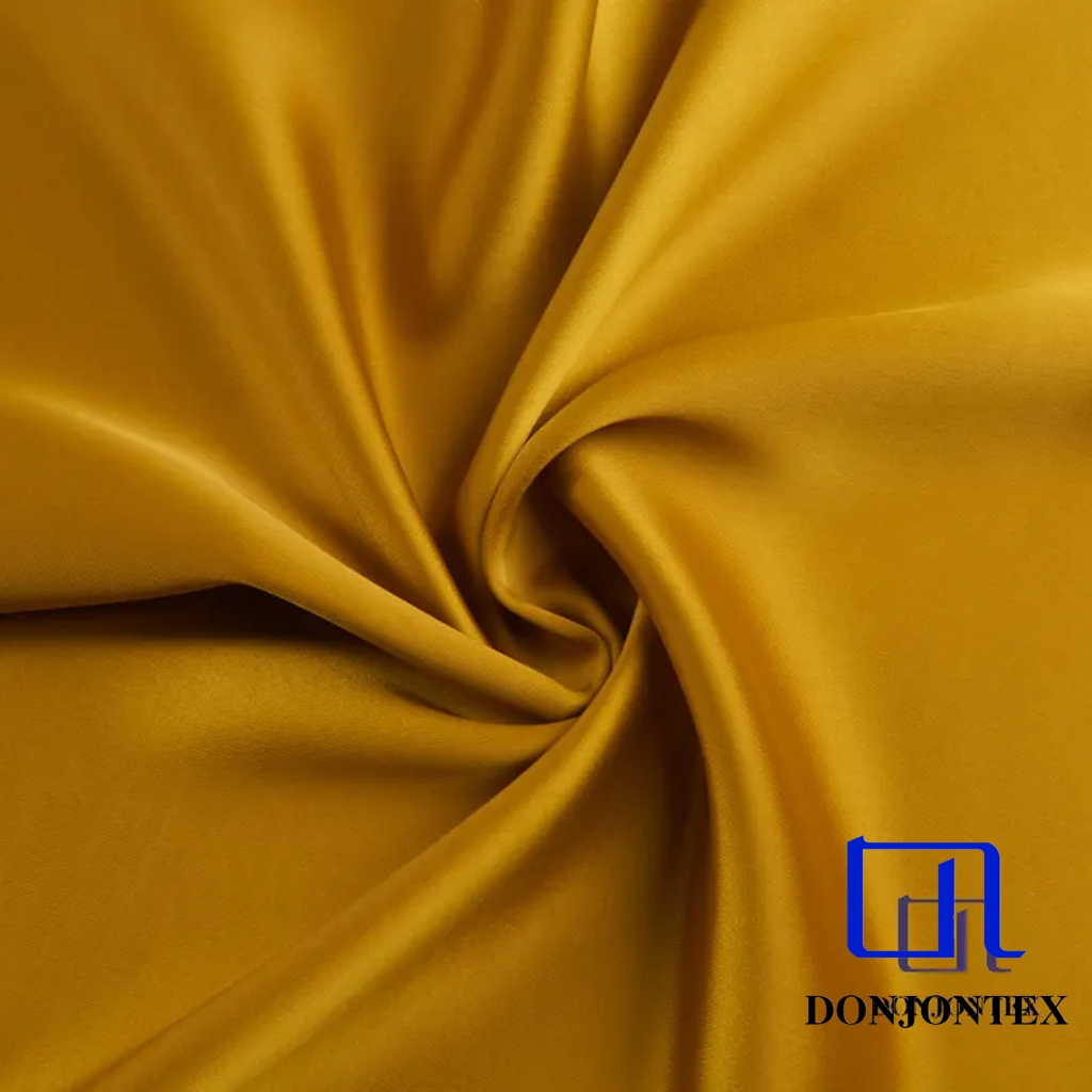 No-Spandex Stretch fabric 100% Polyester CEY Yarn Soft smooth satin fabric for dress , abaya and nightwear