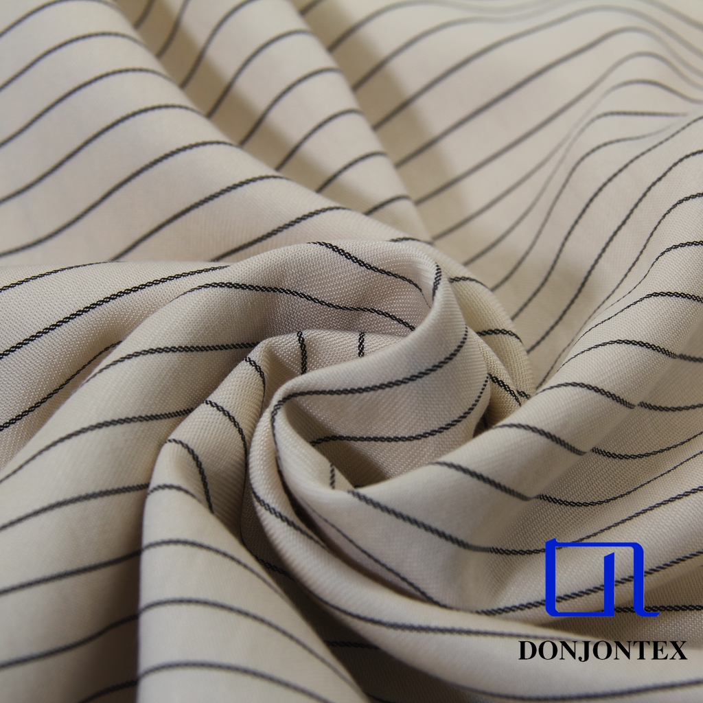 Soft Touch Rayon Nylon Polyester fabric Soft Stripe Fabric for Beachwear and Women Dress