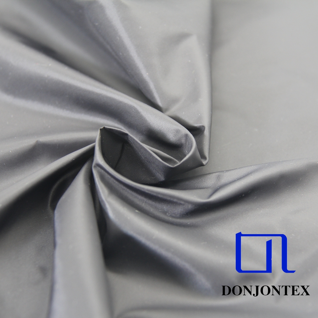 New Style Anti-tear Down-proof Anti-wrinkle 380T Nylon Taffeta Cire Fabric For Down-proof Jacket